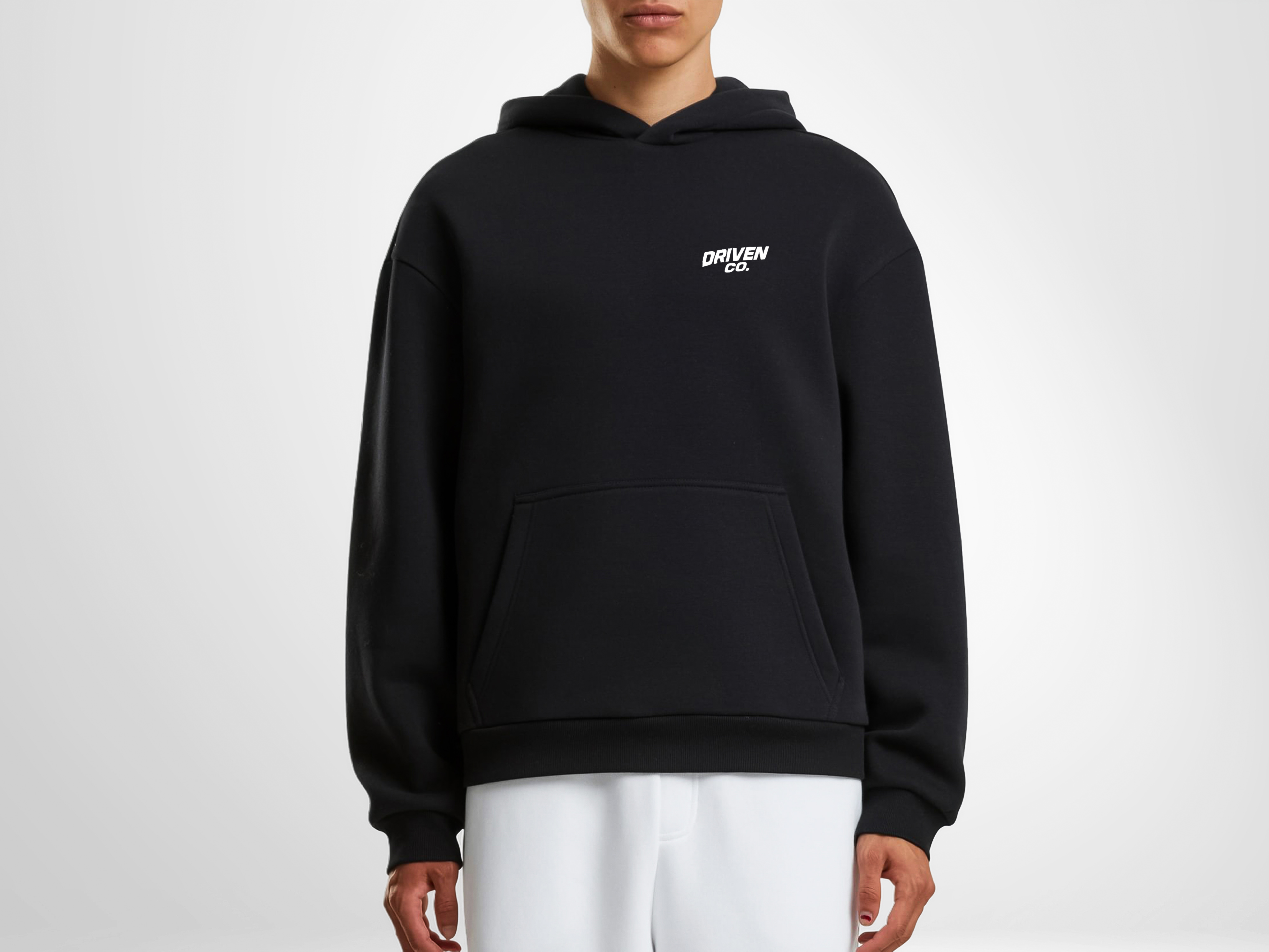 What If Hoodie Midnight Black — Front